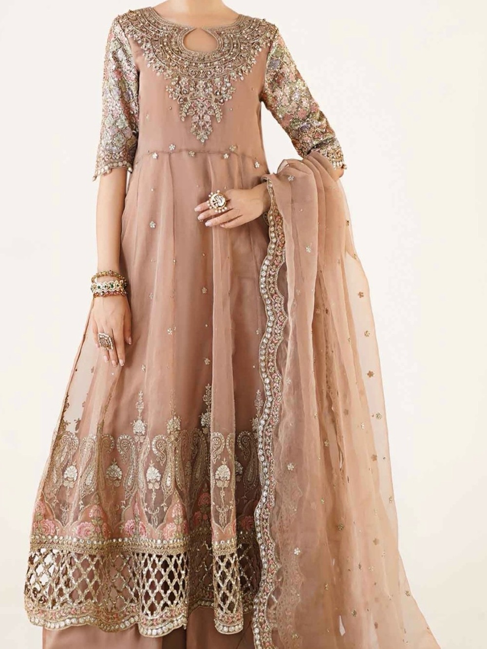 Maria B Pakistani Formal Wear 3-Piece Suit - NWT - Size M